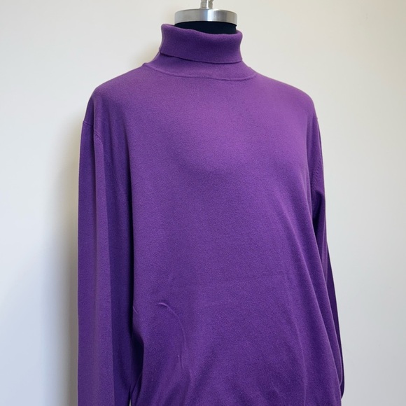 PRESTIGE ORIGINAL Purple Knit Turtleneck Sweater – 4XL - Picture 5 of 6